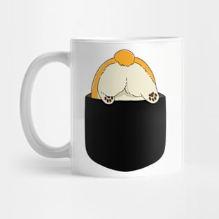 Corgi Dog Funny Butt Joke for Corgi Owner and Dog Lover Present Mug